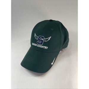 Nike Golf Performance Hat Men's Adjustable OSFA Green "Cross Country" Logo